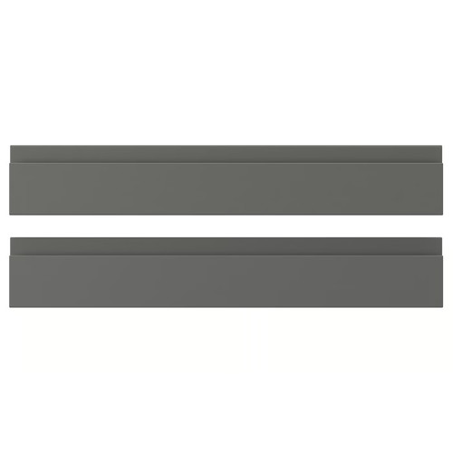 VOXTORP Drawer front, dark grey, 60x10 cm