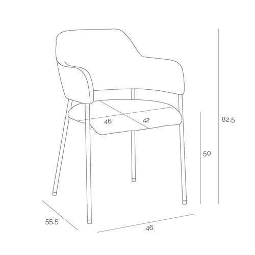 Chair Gato, light grey