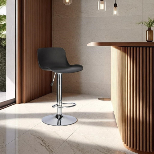 Bar Stool Inge, black/chrome