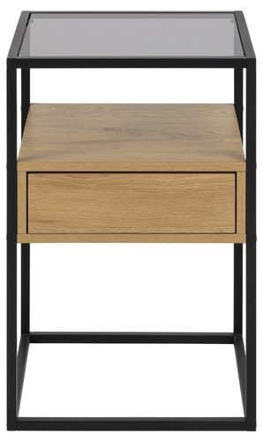 Bedside Table Nightstand Randolf, oak