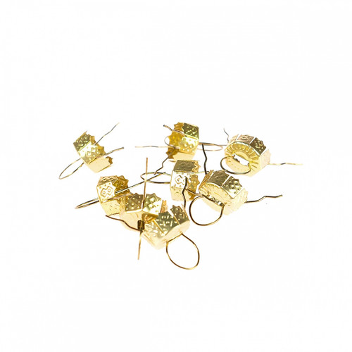Christmas Ornament Hanging Loops/Strings, Gold, Pack of 8