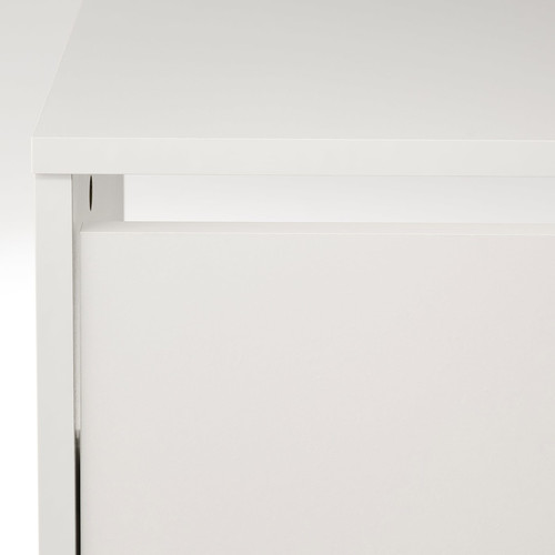 BISSA Shoe cabinet with 2 compartments, white, 49x28x93 cm