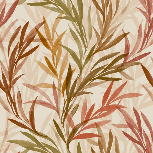 GoodHome Vinyl Wallpaper on Fleece, willow leaf