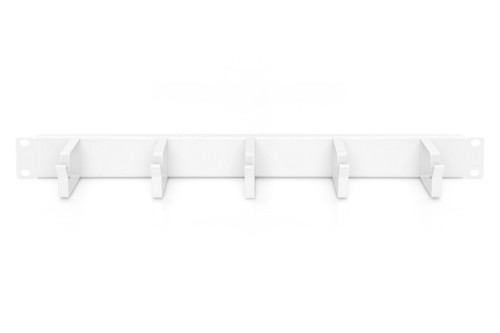 DIGITUS Cable Management Panel with Cable Rings for 483 mm (19") Cabinets, 1U, grey