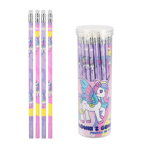 Starpak Pencil with Eraser HB Unicorn 48pcs