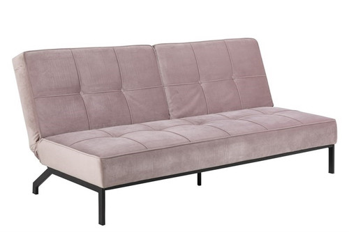 Actona Sofa-Bed Perugia, velvet, pink