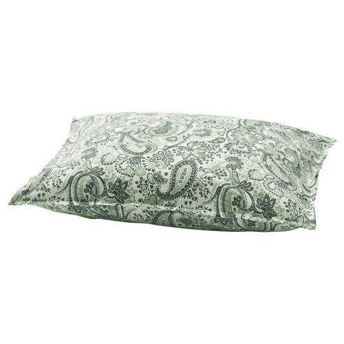RODGERSIA Pillowcase, green/white, 50x60 cm