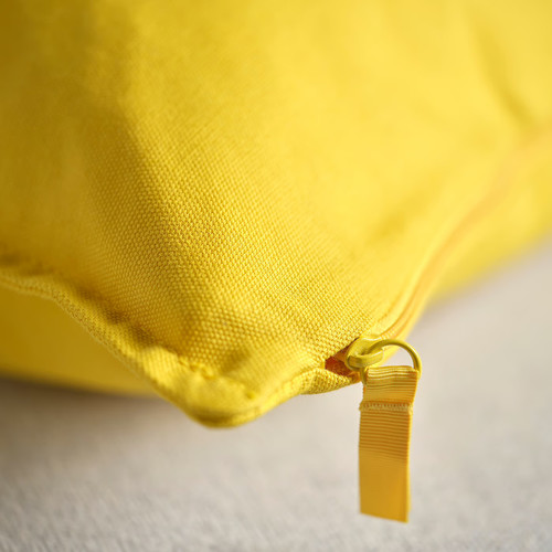 GURLI Cushion cover, yellow, 65x65 cm