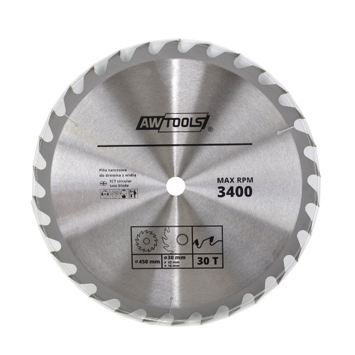 AW Wood Cutting TCT Circular Saw Blade 210x30mm 30t