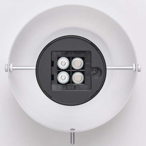NÖDMAST LED portable lamp, battery operated, white/black, 26 cm