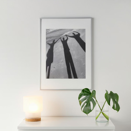 LOMVIKEN Frame, aluminium, 50x70 cm