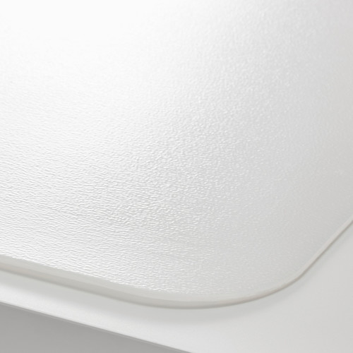 PLÖJA Desk pad, white/transparent, 65x45 cm