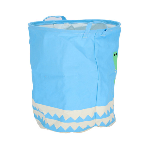 Foldable Toy Bag Basket 40cm, blue