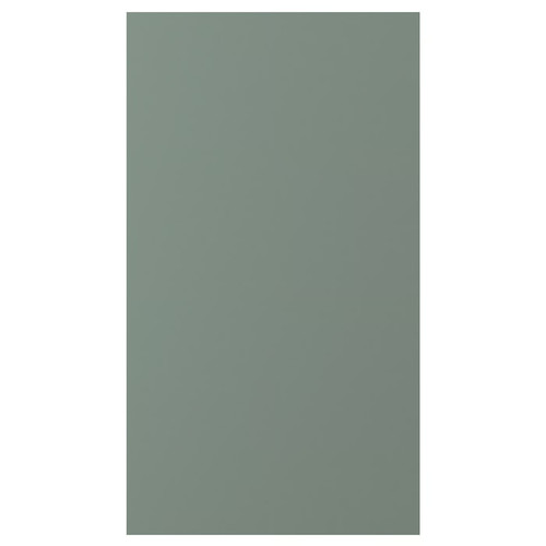 NICKEBO Front for dishwasher, matt grey-green, 45x80 cm
