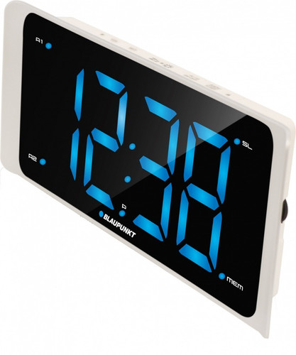 Blaupunkt Clock Radio with Dual Alarm USB Charging CR16WH