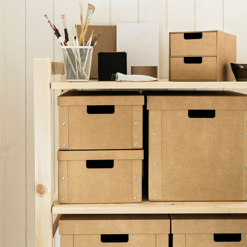 GÄRDESGÅRD Mini chest with 2 drawers, natural, 16x25 cm