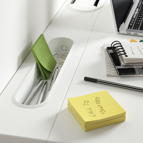 MITTZON Desk, white, 140x80 cm