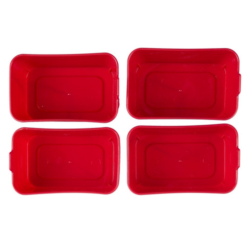 Organisers for Drawers Set of 7, black/red