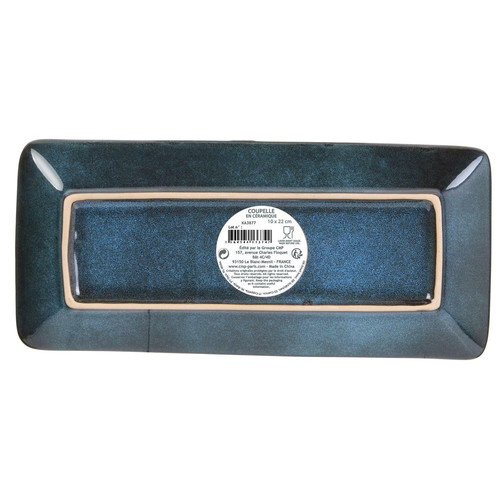 Serving Dish Plate Tierra 22x10cm, blue