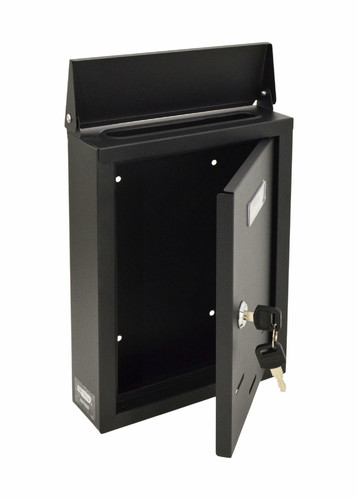 Basic Wall-Mount Letterbox, Black, 300x230x85mm