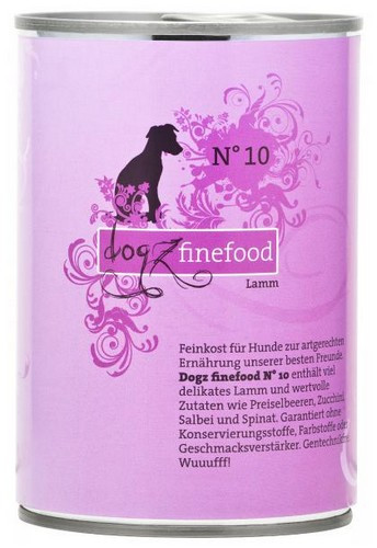 Dogz Finefood N.10 Lamb Wet Food 400g