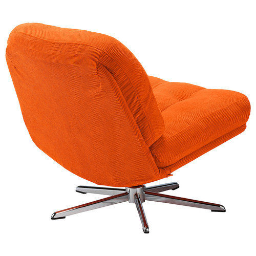 DYVLINGE Swivel armchair, Kelinge orange