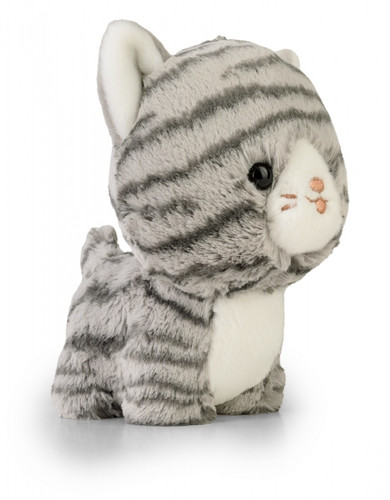 Soft Plush Toy Grey Tabby Cat