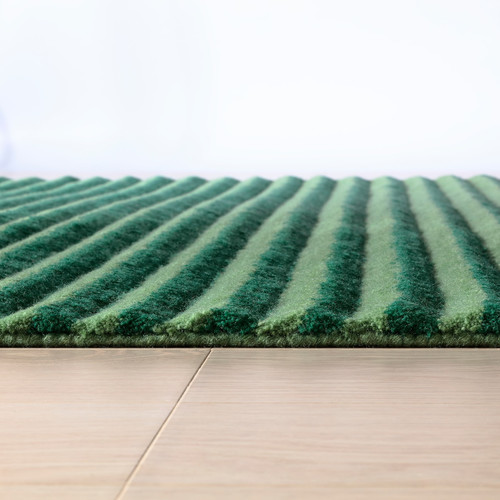 TÅGSPÅR Rug, high pile, green, 200x300 cm