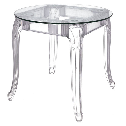 Table Ghost 80cm, transparent