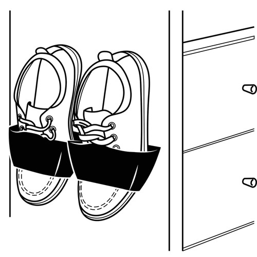 Adhesive Shoe Holder, black