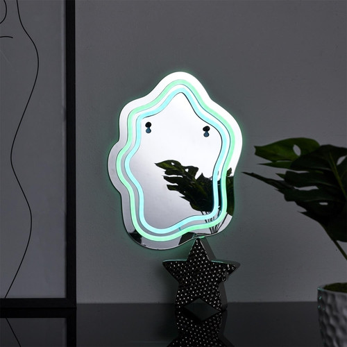 Modern LED Mirror with Neon Effect