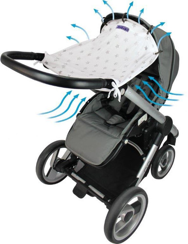 Dooky Universal Cover for Pram, Stroller, Car Seat SilverStar