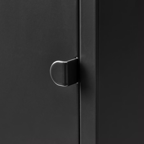 LIXHULT Storage combination, anthracite, 140x35x82 cm