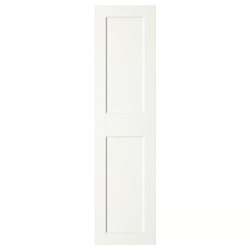 GRIMO  Door with hinges, white, 50x195 cm