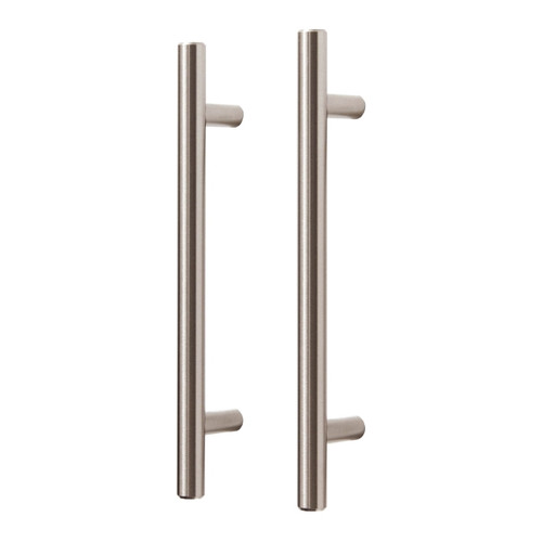 GoodHome T-bar Cabinet Handle Annatto 188 mm, silver, 2 pack