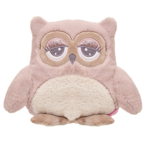 Beppe Soft Plush Toy Owl Abby 23cm, pink-beige, 3+
