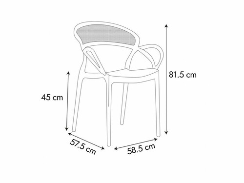 Chair Salmi, outdoor, white