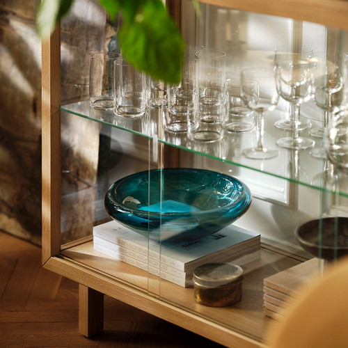 STOCKHOLM 2025 Bowl, dark blue-turquoise, 34 cm