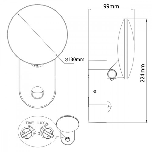 MacLean Outdoor LED Wall lamp Neutral White MCE367