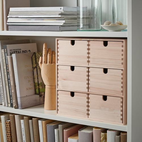 MOPPE Mini chest of drawers, pine, 31x18x32 cm