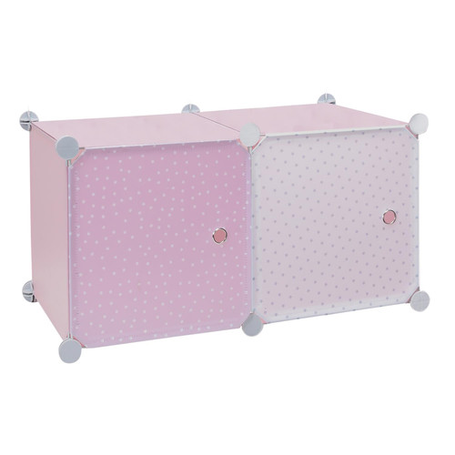 Modular Storage Solution for Children's Room Cubes 2, pink