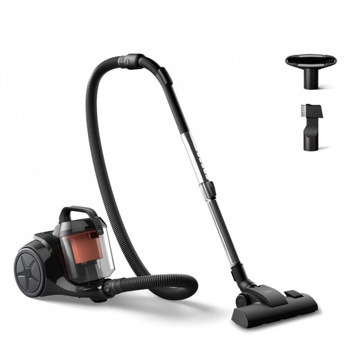 Philips 1000 Series XB1142/10 Bagless Cylinder Vacuum Cleaner, Black