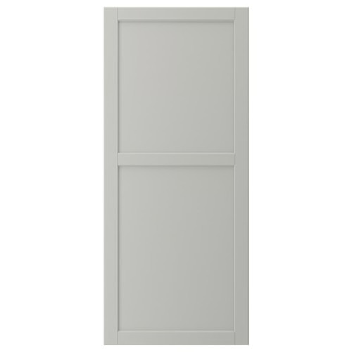 LERHYTTAN Door, light grey, 60x140 cm