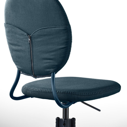 BJÖRKBERGET Swivel chair, Idekulla blue
