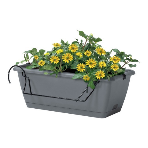 Balcony Hanging Plant Pot Respana 40 cm, grey