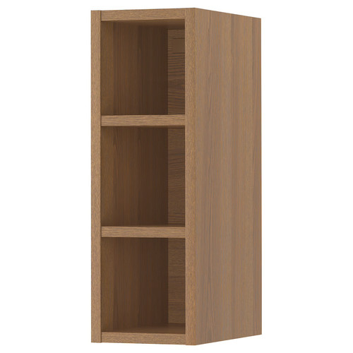 VADHOLMA Open storage, brown, stained ash, 20x37x60 cm