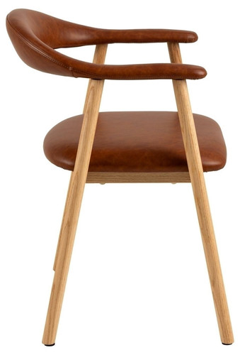 Dining Chair Addi, brandy PU