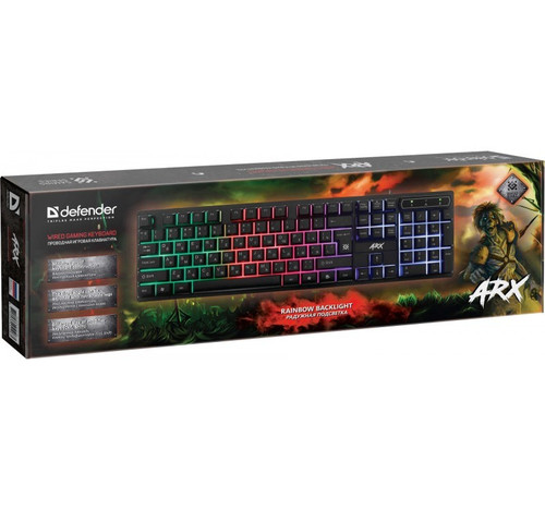 Defender Gaming Wired Keyboard ARX GK-196L