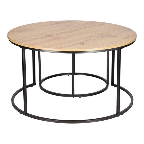 Set of 2 Coffee Tables Ruth, acacia wood