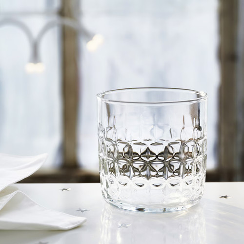 FRÖJDA Glass, clear glass, 30 cl, 4 pack